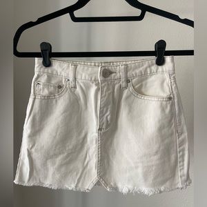 BDG MINI SKIRT - off white denim, XS